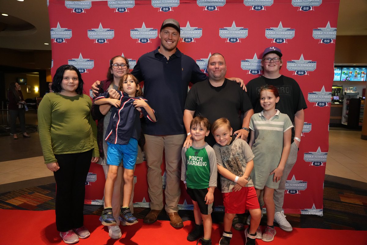 colestrangefdn (@colestrangefdn) on Twitter photo Last week, <a href="/ColeStrange2/">Cole Strange</a> hosted his first Patriots at the Movies event for 40 veterans and their guests. Cole met with all the veterans, telling them about his new nonprofit foundation in their honor, handed out prizes, and watched Gran Turismo with everyone. #ColeStrangeFdn Last week, <a href="/ColeStrange2/">Cole Strange</a> hosted his first Patriots at the Movies event for 40 veterans and their guests. Cole met with all the veterans, telling them about his new nonprofit foundation in their honor, handed out prizes, and watched Gran Turismo with everyone. #ColeStrangeFdn