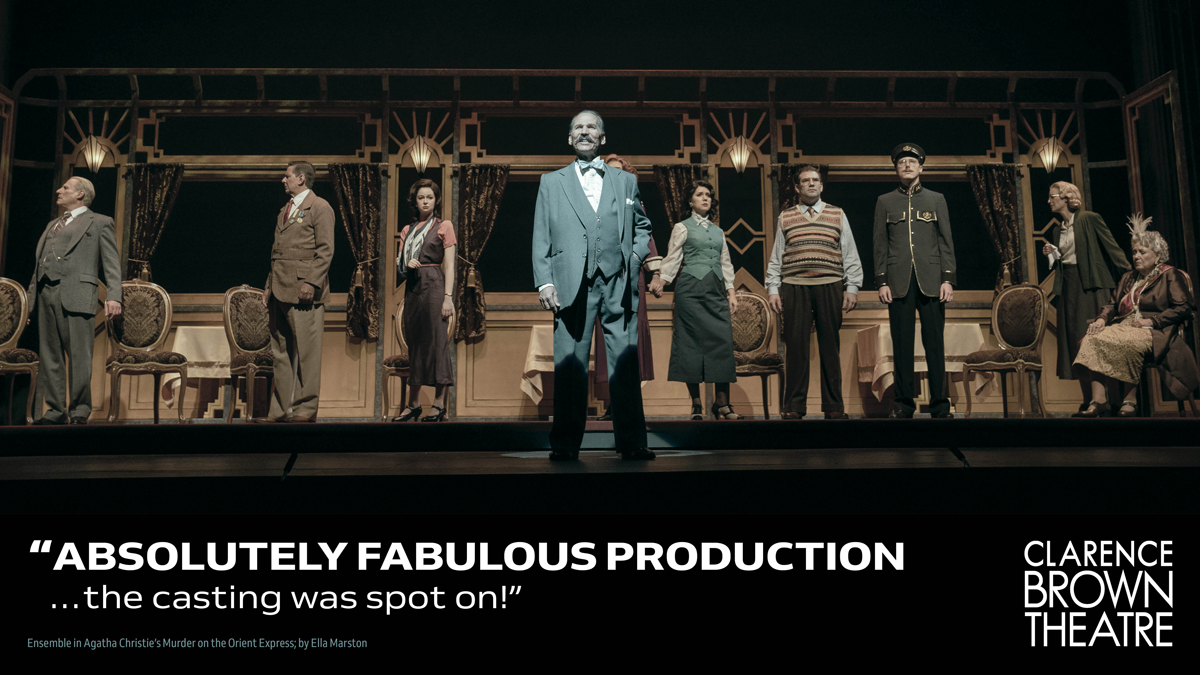 The train is about to leave the station.  Last chance to see the show!
To order:  clarencebrowntheatre.com