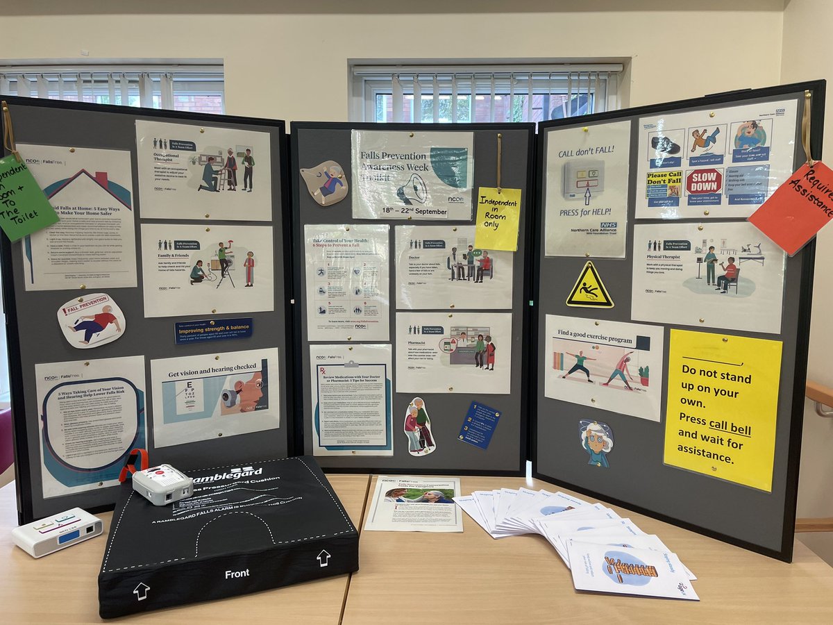 Tudor Court raise awareness of Falls Prevention Awareness Week 18th - 22nd September.