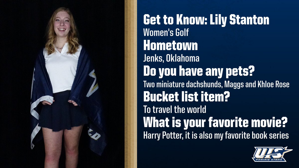 NEWCOMER SPOTLIGHT ➡️ Lily Stanton, @UISGolf Welcome, Lily 👋 #WeAreStars | #ProtectThePrairie