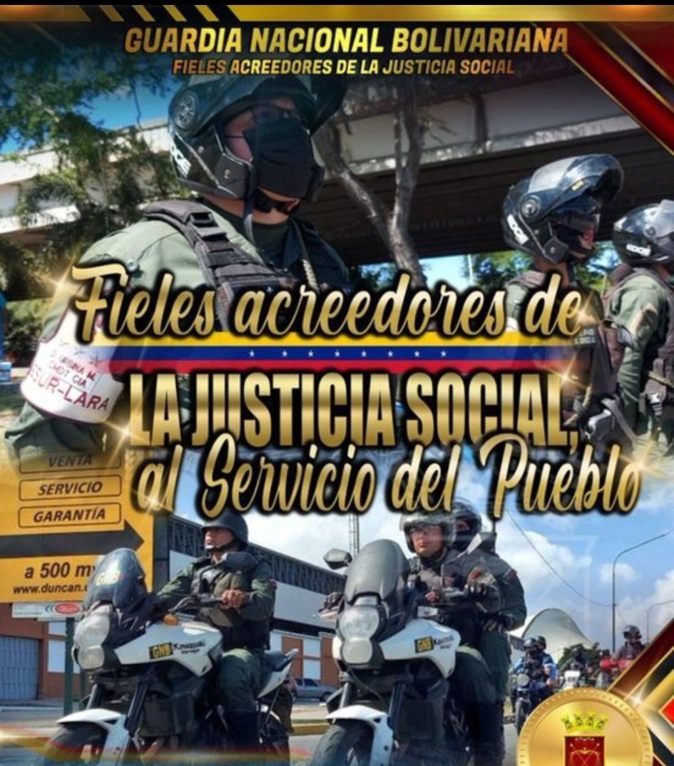 #18Sep// Guardia Nacional Bolivariana, Servidores Públicos por excelencia.
#ConMaduroMásUnidad
#PuebloYFANBFuerzaIndetenible
.@212Comandante 
.@AmbFanb