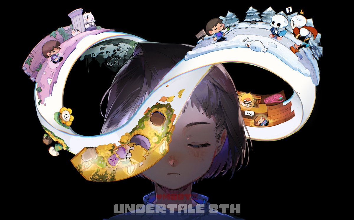 undertale8thAnniversary #undertale 8周年❣️ ∞