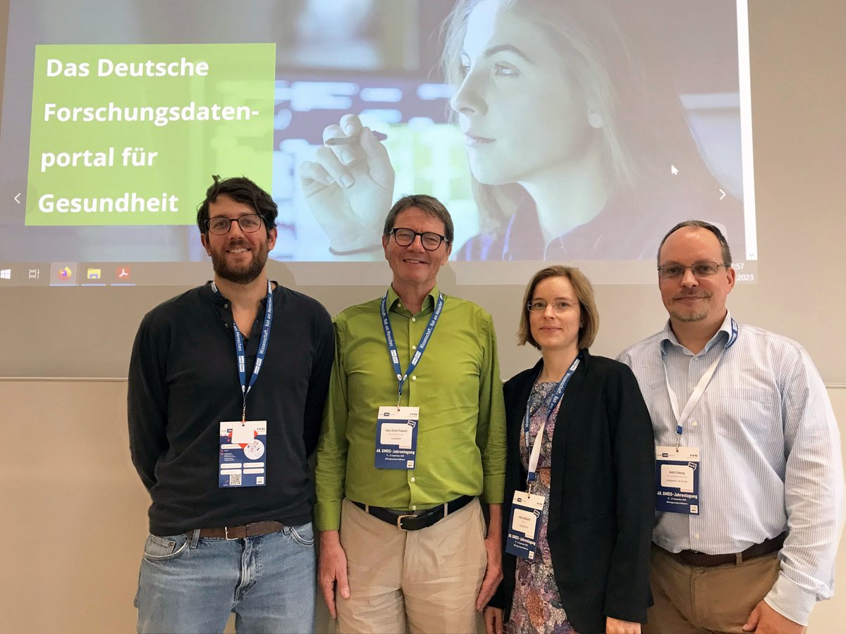 TMF_eV's tweet photo. Wieviele Hirntumor-Diagnosen gibt es am Uniklinikum Erlangen? Das konnten die Teilnehmenden der @gmdsEV Jahrestagung in #Heilbronn heute im Workshop zum Forschungdatenportal Gesundheit #FDPG herausfinden.
👉Sie möchten selbst mit #RealWorldData forschen? https://t.co/Nire6tkXFs https://t.co/O4w5aR61j4