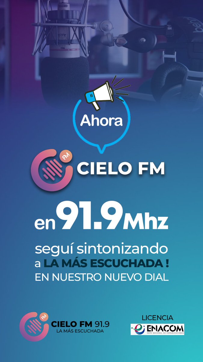 Cambiamos de dial, pero no de pasión!
AHORA LA CIELO Y RUMBO AL ASCENSO ESTAMOS EN 💥 FM 91.9 💥
<a href="/robertogramajo/">Roberto Gramajo</a> 
<a href="/tanniaros/">Tania Fernández</a> 
<a href="/AlvarezSergio79/">Sergio Alvarez</a>