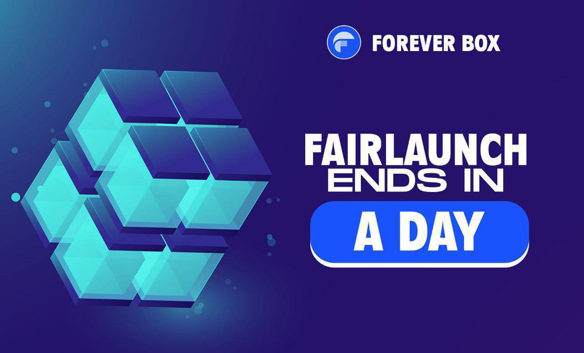 foreverboxtoken's tweet photo. #ForeverBox ($FBOX) Fairlaunch countdown has hit the final 24 hours!🔥

➡ Buy “MAX” now, and we’re giving you a jaw-dropping 10% cash-back in glorious BNBs before our epic launch! 
➡ 20% Raised funds will be used for Buyback

😊 Pinksale Link: https://t.co/gmPO2PxD97 https://t.co/JIEQXOmDJA