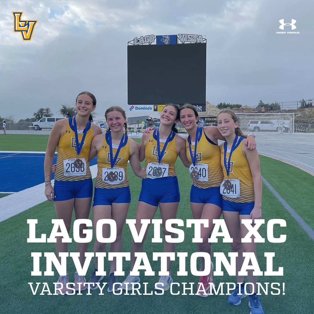 Over the weekend, the Lady Vikings won the Cross Country event they hosted. All the Lady Vikings finished in the top 8! Great job ladies!