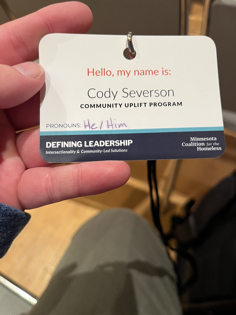 Community Uplift Program (CUP) (@cup_uplift) on Twitter photo Also very happy with the PRONOUNS addition on the name tags! Thank you <a href="/MNHomelessCo/">MNHomelessCo</a> !
#mchconf #inclusive #lgbtq #queer #trans #genderexpansive #nonbinary #nonprofit Also very happy with the PRONOUNS addition on the name tags! Thank you <a href="/MNHomelessCo/">MNHomelessCo</a> !
#mchconf #inclusive #lgbtq #queer #trans #genderexpansive #nonbinary #nonprofit
