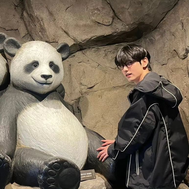 hourlyeonbin's tweet image. 👤: what animal do you like?
🦊: panda!