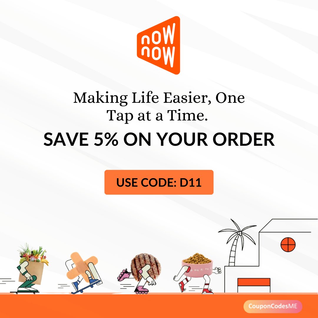 CouponCodes_ME's tweet photo. It's time to embrace convenience and savings! Order via the Now Now app and enjoy 5% off your purchase 📦💸
.
.
.
#orderonline #nownow #nownowcode #nownowuae #nownowcoupon #onlinegrocery #onlineshopping #onlineorderuae https://t.co/FeuEAsqagD