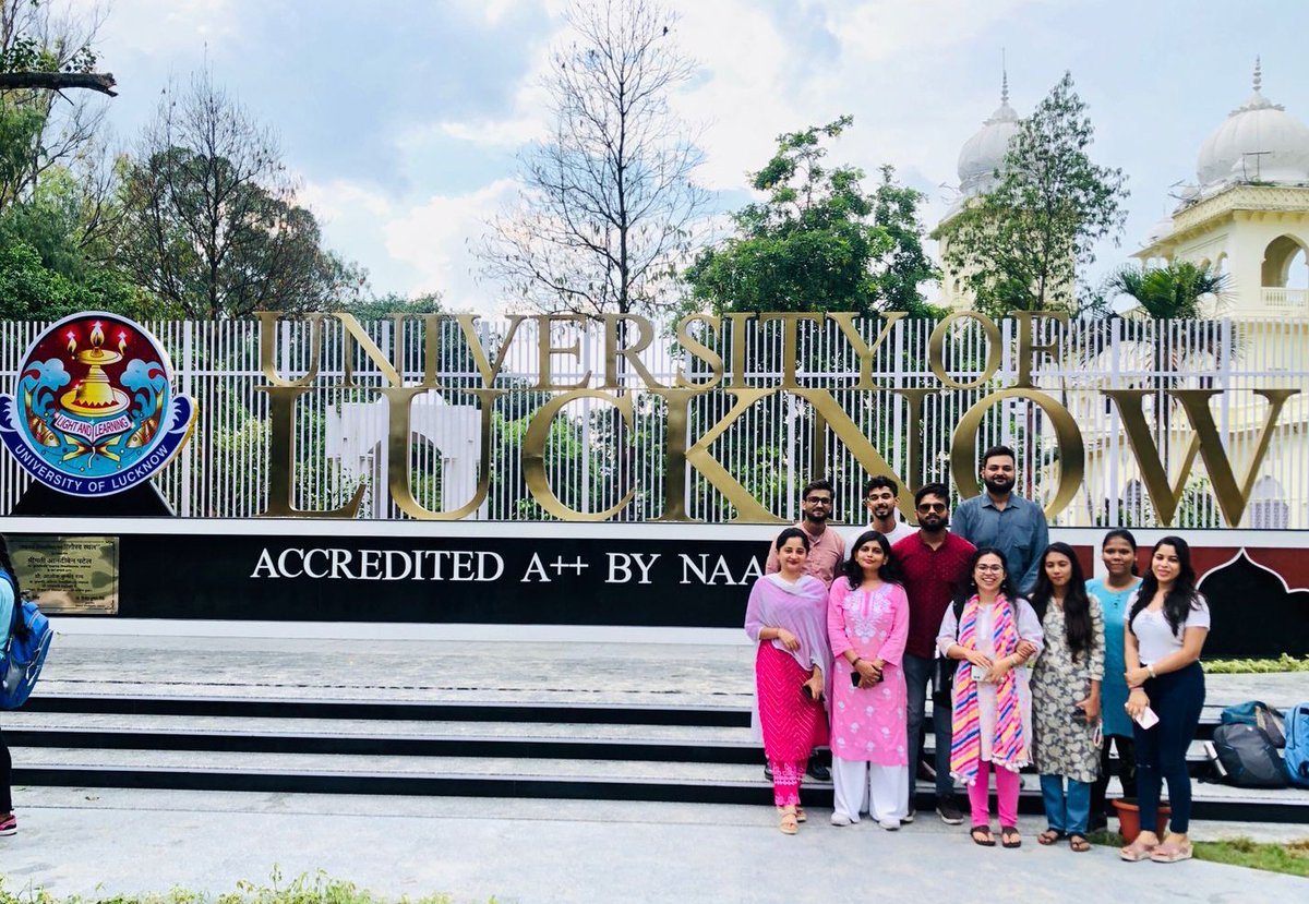 Mandatory clicks at the newly inaugurated selfie-point of University of Lucknow 'GAURAVSTHAL'
All thanks to our Hon'ble Vice Chancellor Sir and all Respected Dignitaries.
#ResearchScholars
#DepartmentOfAppliedEconomics
@lkouniv 
#Gauravsthal