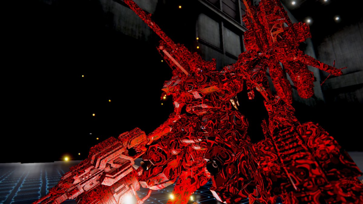9rystal's tweet photo. 魔王の障気に侵食された闇落ち的なカラー #ARMOREDCOREIV https://t.co/qXA1sVN5yi
