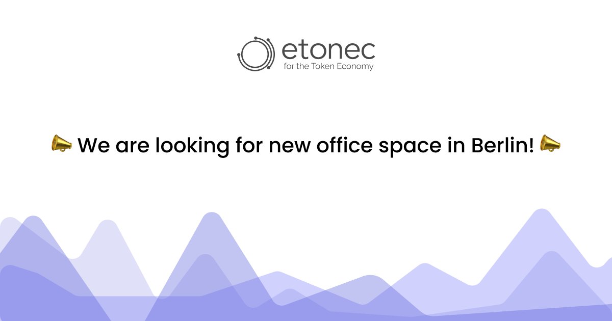 🚀etonec is growing, therefore we are looking for a new office space in Berlin Prenlauer Berg, Kreuzberg, Mitte, or Neukölln! 

If you have any recommendations, we'd love to hear from you. 

#WeAreGrowing #NewOfficeSpace #Berlinoffice