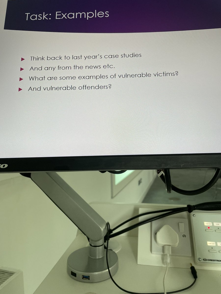 LauraCrimRiley's tweet photo. Great first session today with @BcuPolicing Level 5!! Thought provoking questions & interesting responses (not to mention strong engagement on a sunny Monday!!) Really promising to see this critical thinking so early in the semester!! #ppmv https://t.co/0QlxsX6n3o