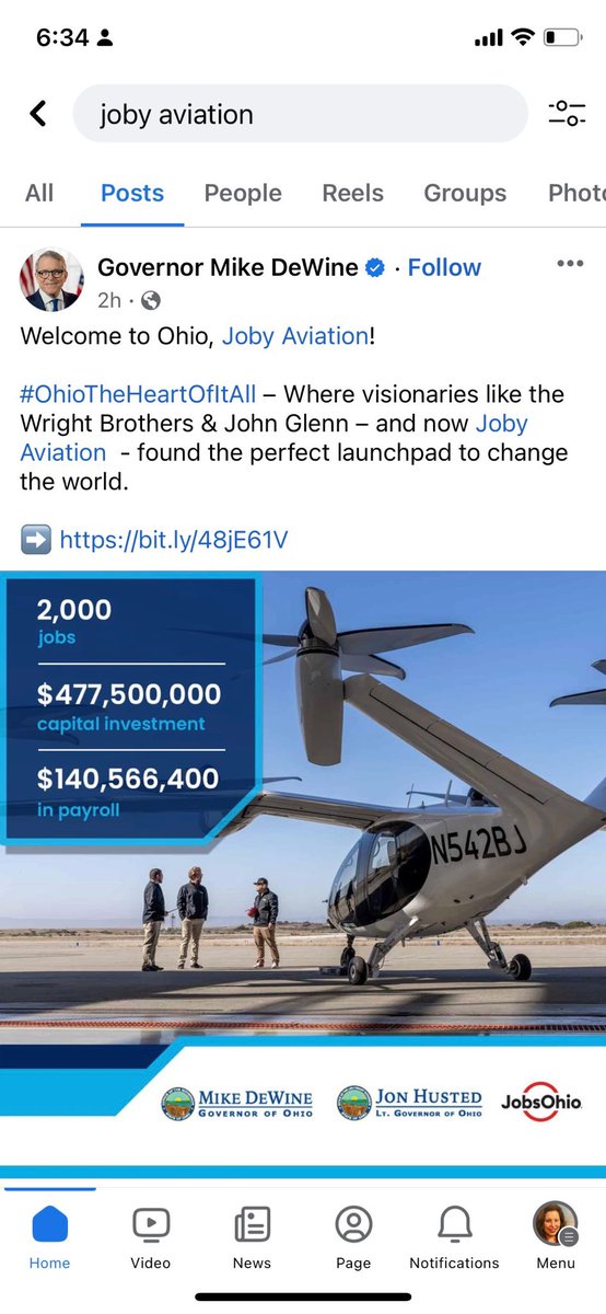 jamerra1's tweet photo. Joby Aviation announces its aircraft production facility will be located in Dayton, Ohio. https://t.co/JpRW1HYsdC
