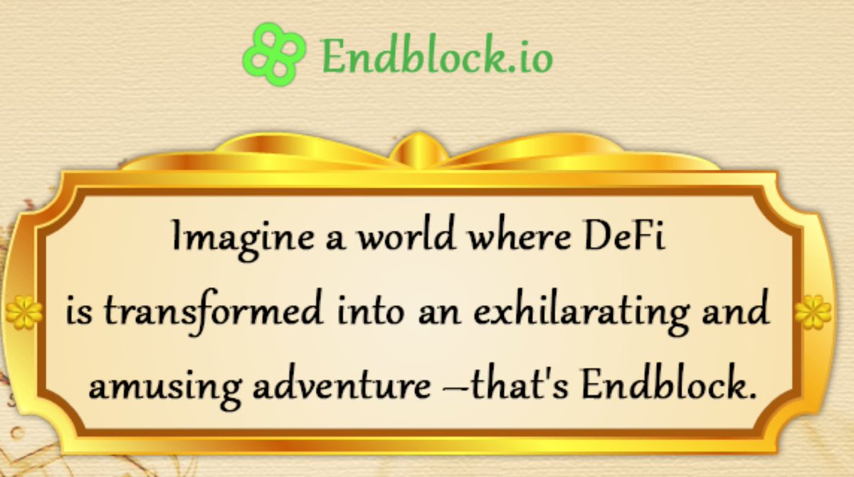 morganacash's tweet photo. Want to know why the launch of a gamified DeFi app on the mainnet of @0xPolygonDeFi is a game-changer in decentralized finance?
Let's dive into this potential big deal and how #Endblock could reshape the future of finance ๐๐ป๐งต https://t.co/jHSfBrKy6s