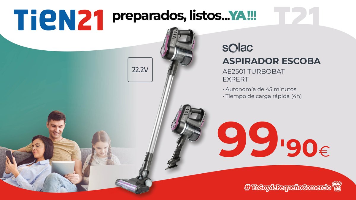 ElectroBroseta's tweet photo. Tu casa siempre limpia, con nuestras aspiradoras y grandes ofertas para este mes de #septiembre con #Tien21 y #ElectrodomésticosBroseta. https://t.co/cXmNE0JFAk