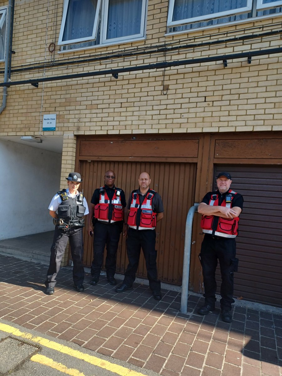 Peckham SNT officers on a Joint patrol  with Southwark wardens, completed weapon sweeps along the Bell garden Estates . Leontine close SE15 , Neville close SE15 .