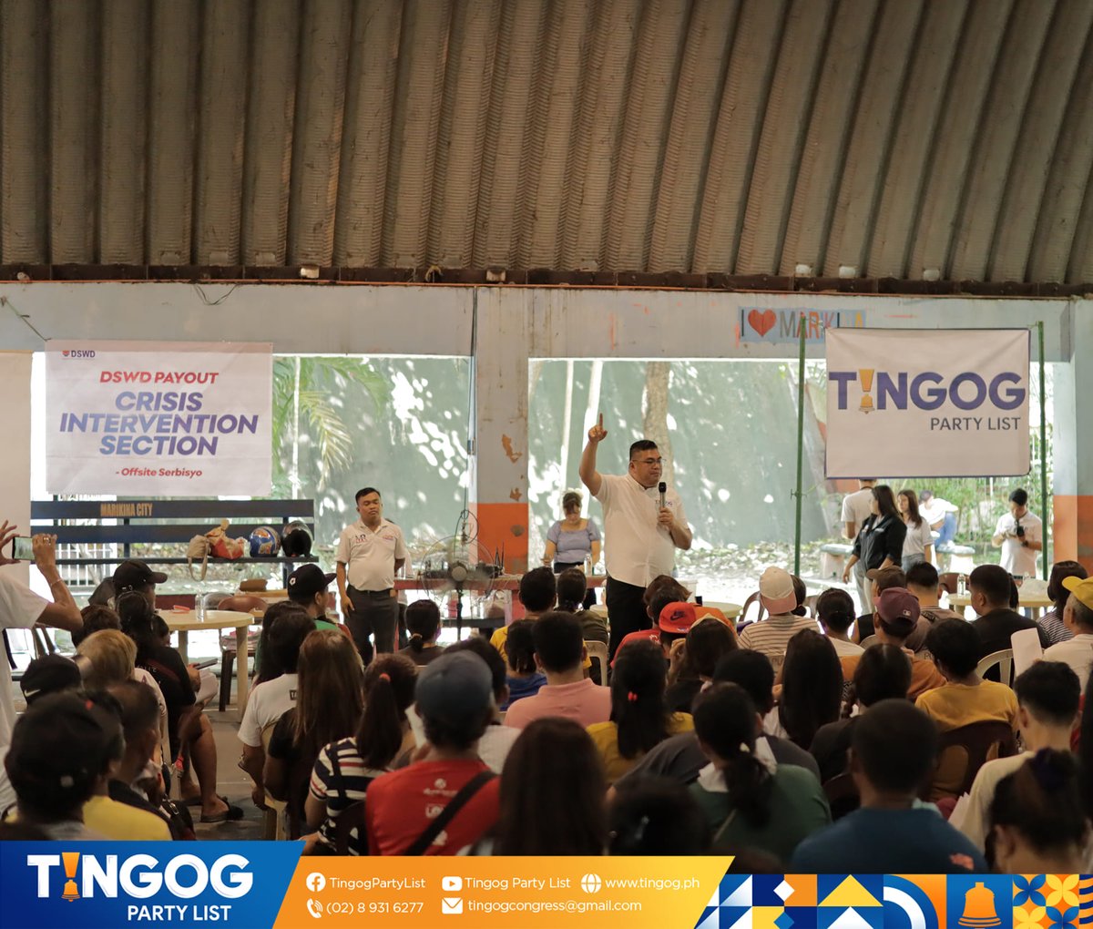 For the purpose of providing financial support under the AICS program of the DSWD, 1,600 individuals were gratefully given 3,000 pesos off-site.   
#TingogPartylist #SpeakerMartinRomualdez #YeddaRomualdez #JudeAcidre #AlagangTingog #19thCongress
