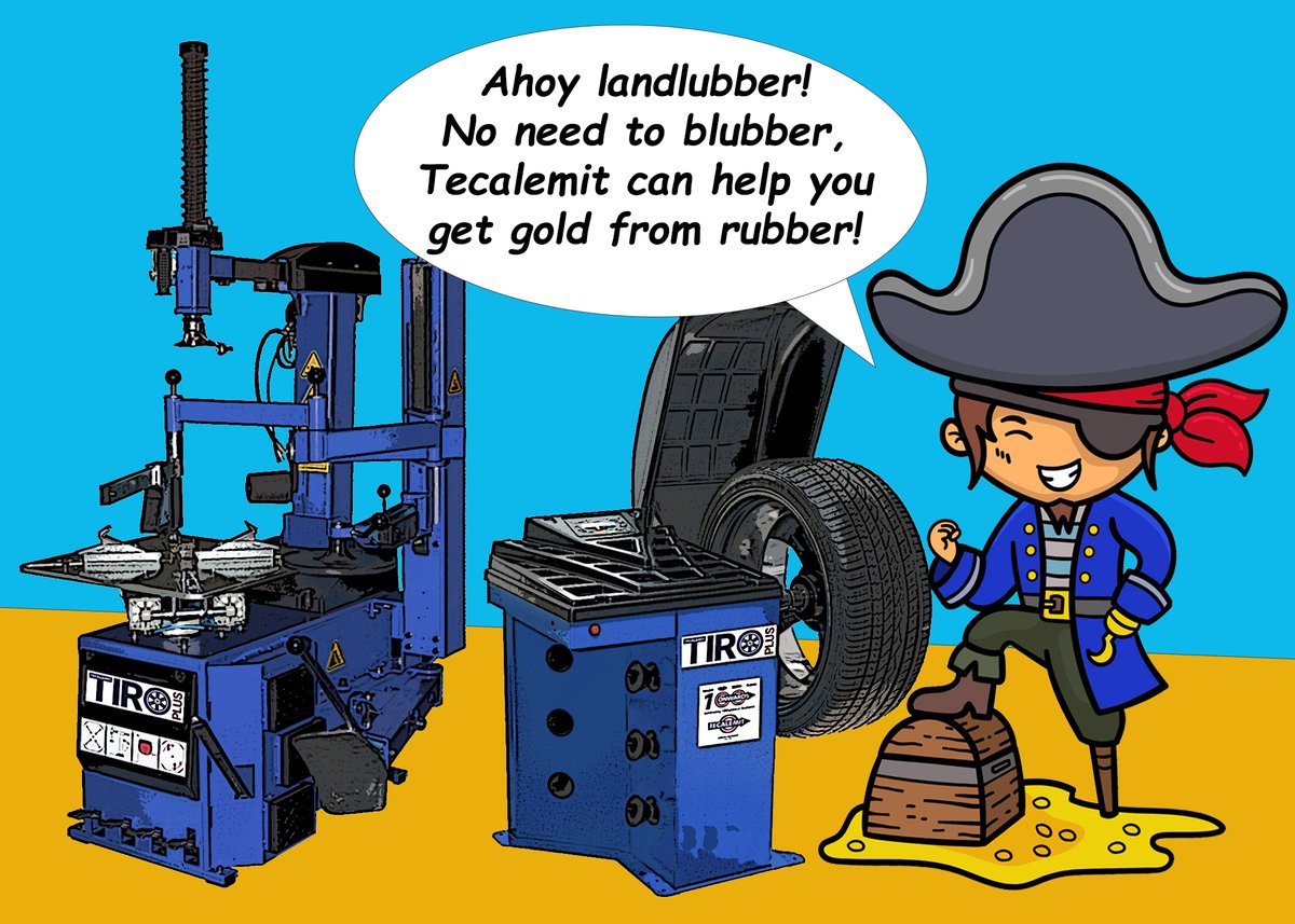 tecalemit_uk's tweet photo. Arrr Matey! It’s ‘Talk Like A Pirate Day’, &amp; of course, being based in Plymouth, we had to mark the day in our own little way. So, shiver me timbers if we haven’t got some of the best tyre fitting equipment around. Call us today to discover more.

#TalkLikeAPirateDay #tecalemit https://t.co/8oUb5QUpWo