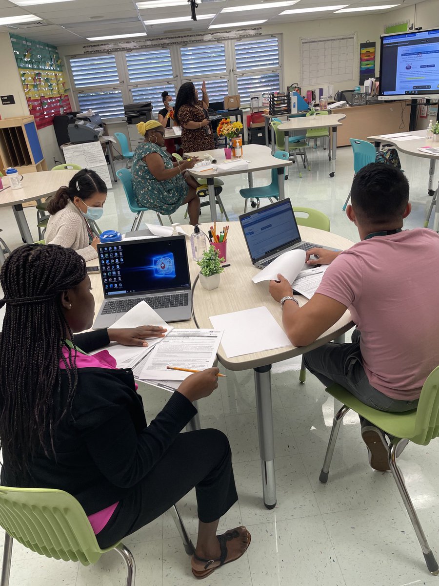 Staff small group observation and professional growth training with Ms. Hernandez. We’re anchored for success.