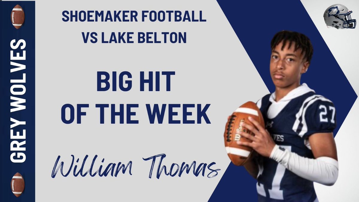ShoeWolfPack's tweet photo. Congratulations to the Defensive and  Special Teams Players of the Week vs.  Lake Belton https://t.co/uzJknCHXzg