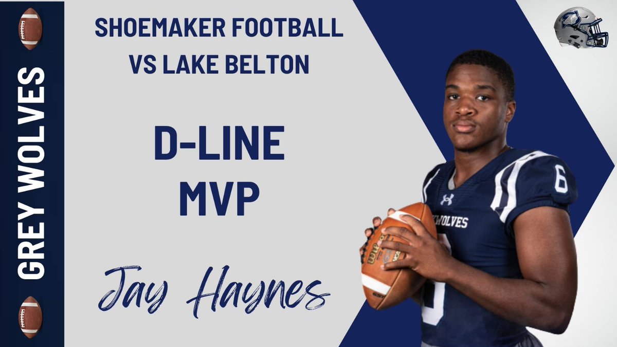 ShoeWolfPack's tweet photo. Congratulations to the Defensive and  Special Teams Players of the Week vs.  Lake Belton https://t.co/uzJknCHXzg