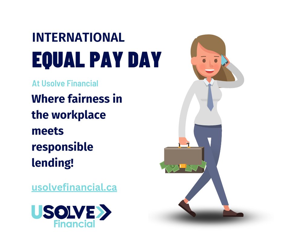 At Usolve, we believe in equal opportunities and responsible lending. Let's bridge wage and financial gaps, creating a world where everyone gets what they deserve.  #EqualPayDay #ResponsibleLending #FinancialEmpowerment #InclusionMatters #UsolveFinancial