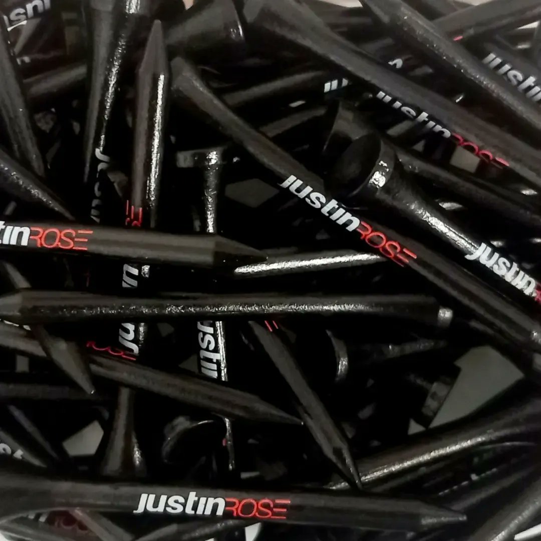 Thrilled to be now supplying <a href="/JustinRose99/">Justin ROSE</a> our sustainable bamboo golf tees with his own bespoke design, all printed with water based paints of course.

Make the change!

#golfone8 #sustainablegolf #bamboogolftees #golftees
#golf