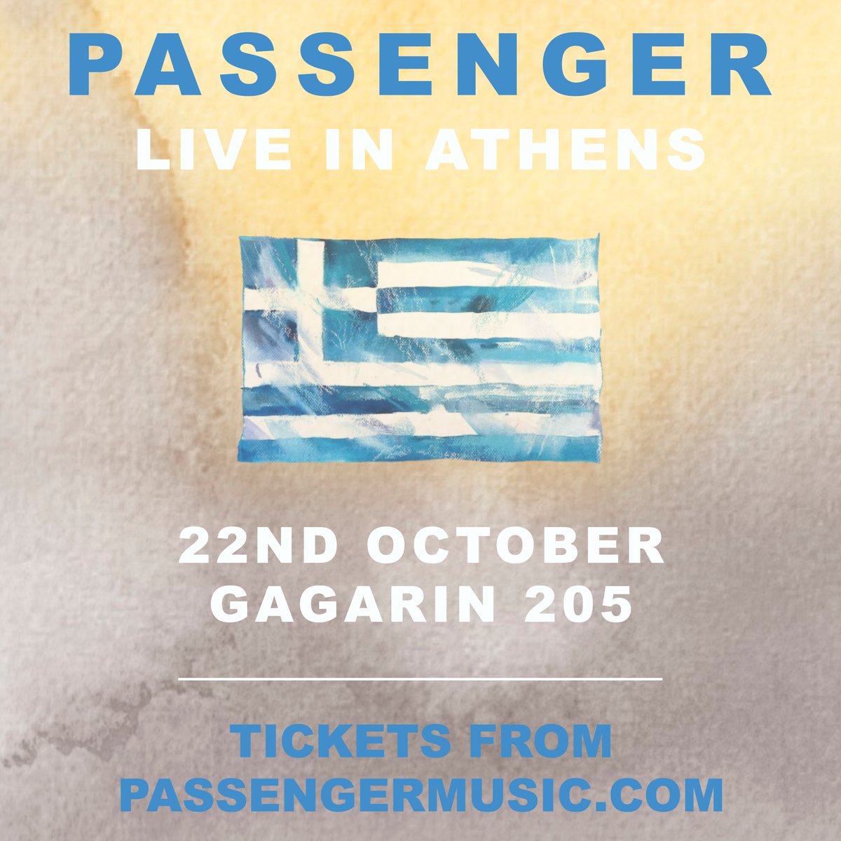 ATHENS - just a reminder that our rescheduled show will be going ahead on the 22nd of October 🥳 I’ve never played in GREECE before and I’m so looking forward to it ! Tickets are available from here if you fancy coming along - passengermusic.com/pages/live-dat… See ya there xx