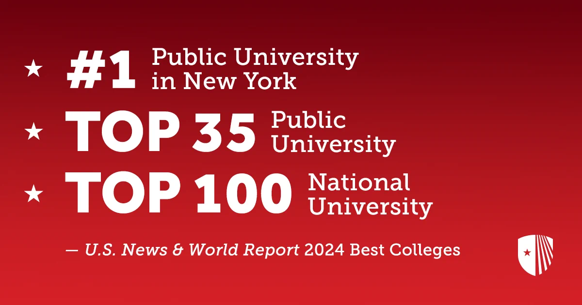#1 Public University in New York
Top 35 Public University
Top 100 National University
