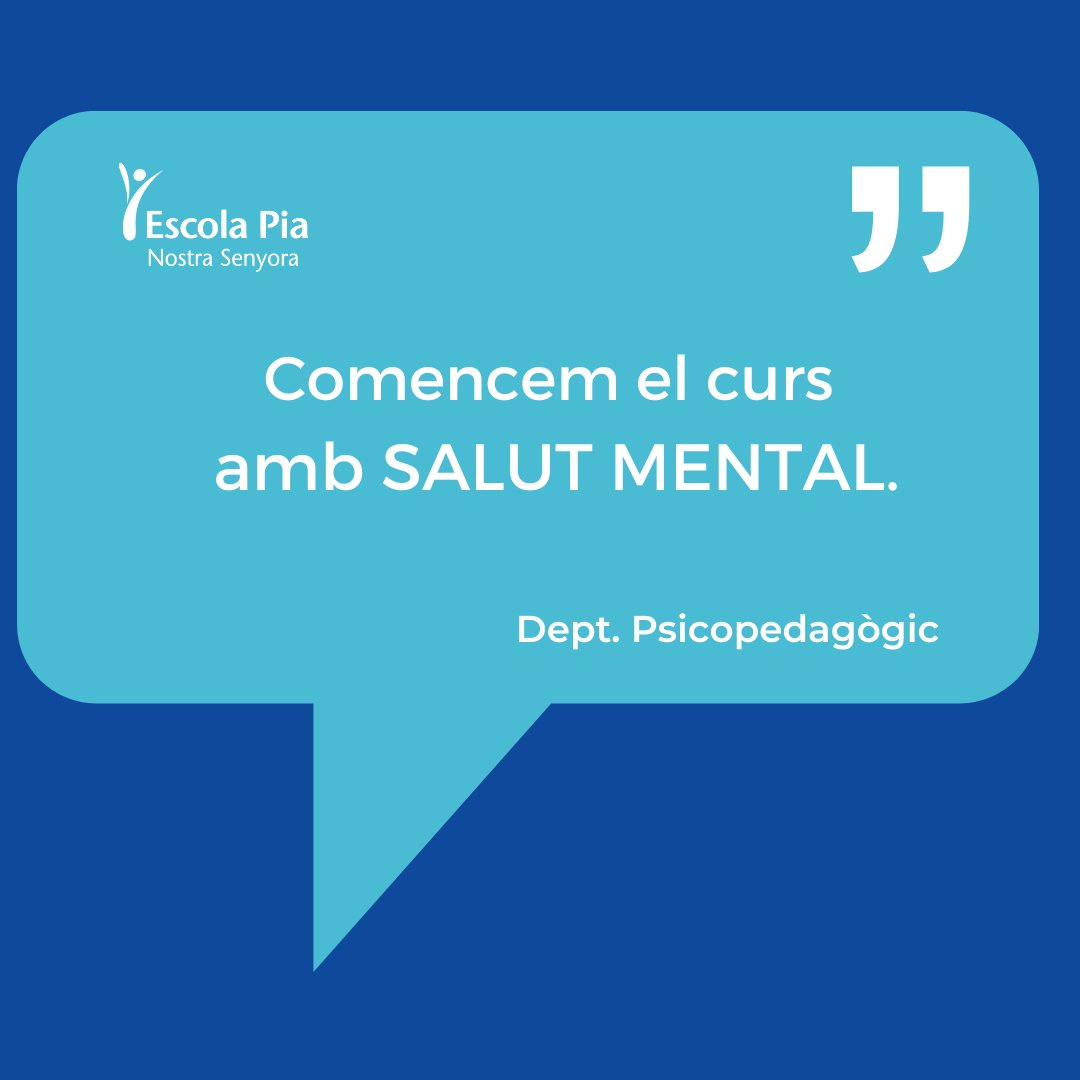 epnsdiputacio's tweet photo. 🌷El benestar emocional és tan important com el rendiment acadèmic. Prendre consciència de la pròpia salut mental i cuidar-la ens ajudarà a tenir un curs escolar més positiu i gratificant.

#salutmental #inicis #adaptació #canvi https://t.co/0r0fbROVUj