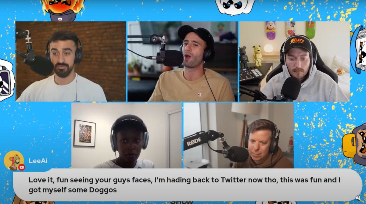 LeeAi ❤️ Memecoin (@lee_isherwood) on Twitter photo Oh I got a little pop up on <a href="/NFTMorningShow_/">The NFT Morning Show</a> YT aswell at the end there my first time seeing the show on that platform, fun times, love it, shame I spelt "heading" wrong, oh well. Oh I got a little pop up on <a href="/NFTMorningShow_/">The NFT Morning Show</a> YT aswell at the end there my first time seeing the show on that platform, fun times, love it, shame I spelt "heading" wrong, oh well.
