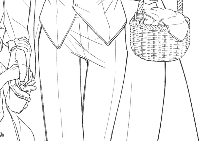 こんなにいっぱい描き込む予定じゃなかったからこのサイズだけどもうちょい大きいキャンパスに描けばよかったという気持ちとこの線のざらっと感が好きなんだよなぁっていう葛藤😂線画楽しーーー(塗り地獄 