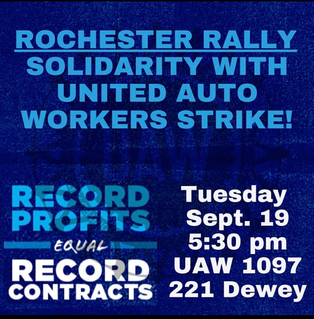 #StandUpUAW rally this Tuesday in #ROC