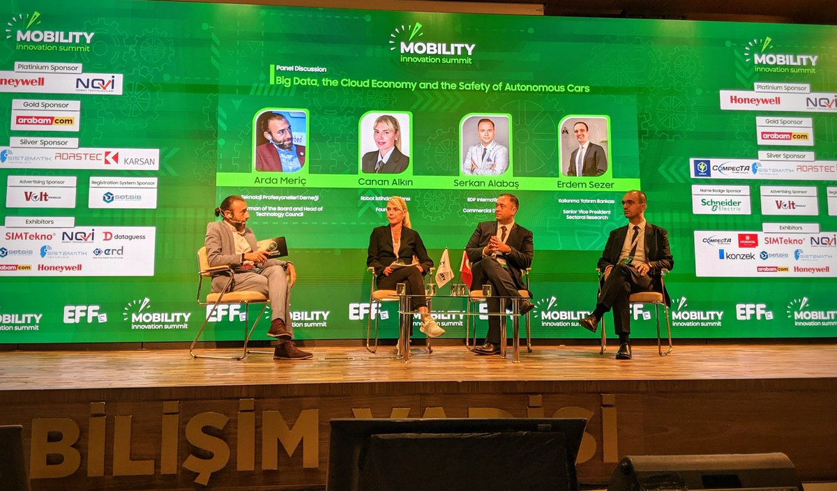 tepedtr's tweet photo. Teknoloji Profesyonelleri Derneği-TEPED Yönetim Kurulu Başkanı Sayın @ardameric, "Mobility Innovation Summit" etkinliğinde "Büyük Veri, Bulut Ekonomisi ve Otonom Araçların Güvenliği" panelinde konusunun uzman isimleriyle birlikte önümüzdeki dönem için değerli bilgiler paylaştı... https://t.co/XlJhLNA40s