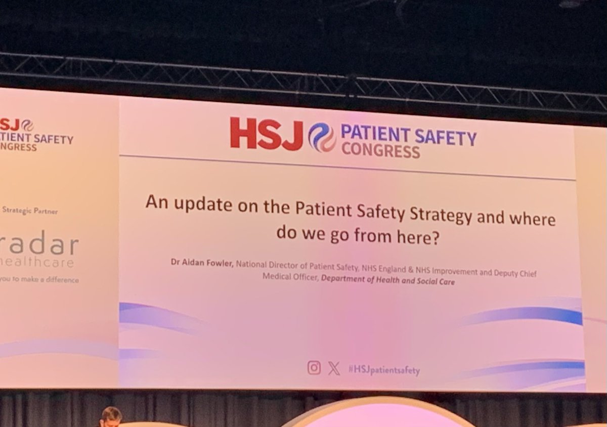 Attending <a href="/HSJptsafety/">Patient Safety Congress & Awards</a> really interesting day listening to patient lived experience, challenging debate, networking, learning and sharing <a href="/sathNHS/">SaTH</a>