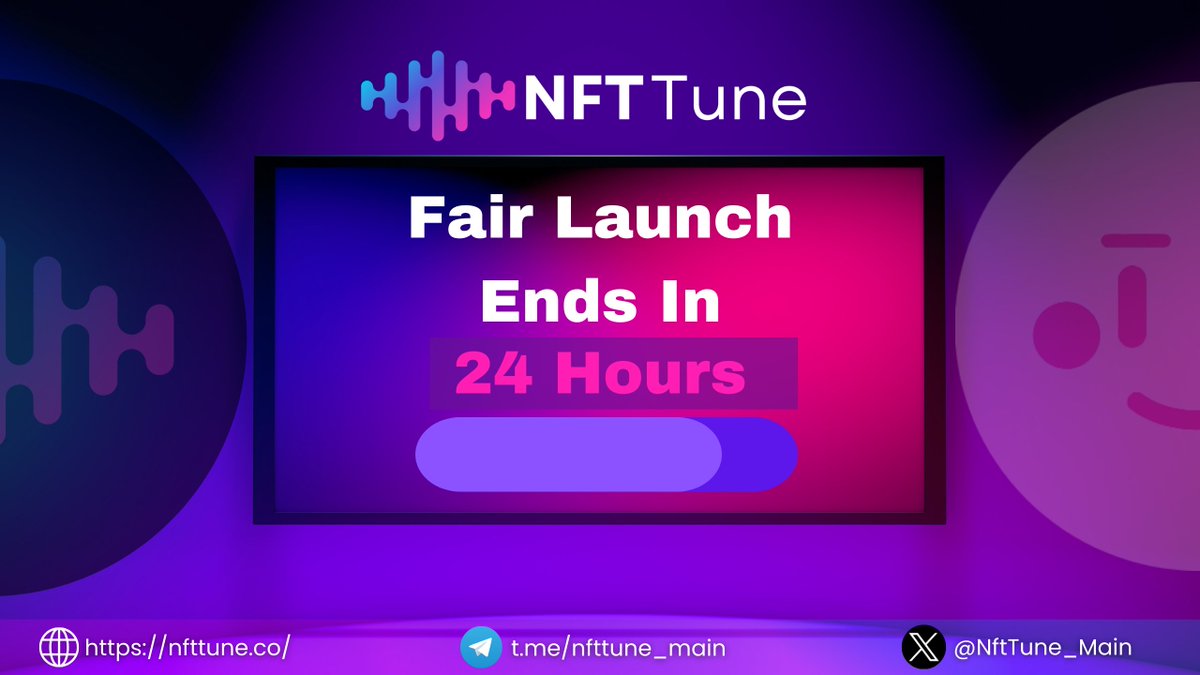 NftTune_Main's tweet image. 🎧 Attention everyone! You&apos;ve got just 24 hours left to be a part of our fair launch on @pinkecosystem 

➡️➡️➡️ Fair Launch Live on Pinksale:
pinksale.finance/launchpad/0xf4…

Don&apos;t hesitate! Act now because the fair launch presale is open for only 24 more hours.

#nft #music #crypto