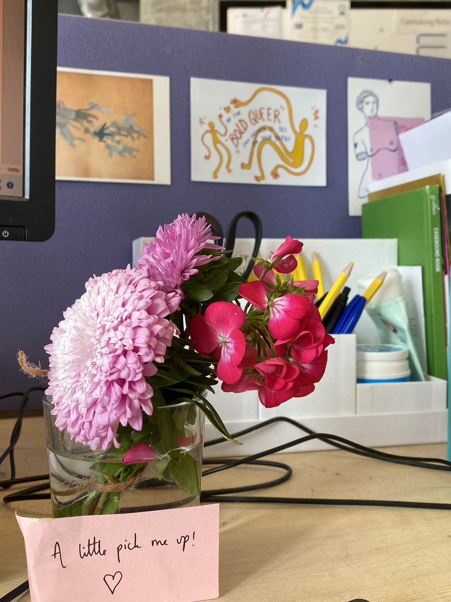 Fresh from the DanceEast garden courtesy of our busy fairies Lizzie and Jeni 🧚🧚‍♀️