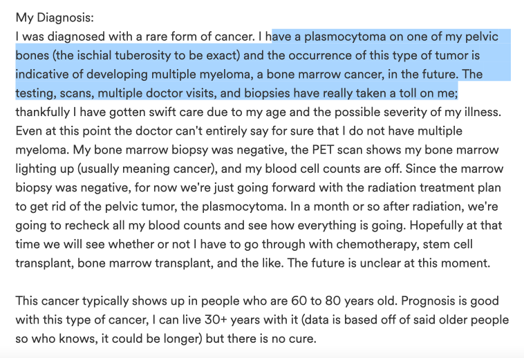 ssayssayssay's tweet image. "This cancer typically shows up in people who are 60 to 80 years old"
08/23 31yr old with tumor in bone marrow, possible multiple myeloma. Large blood clot in lung. &amp;gt;
#CorrelationNotCausation