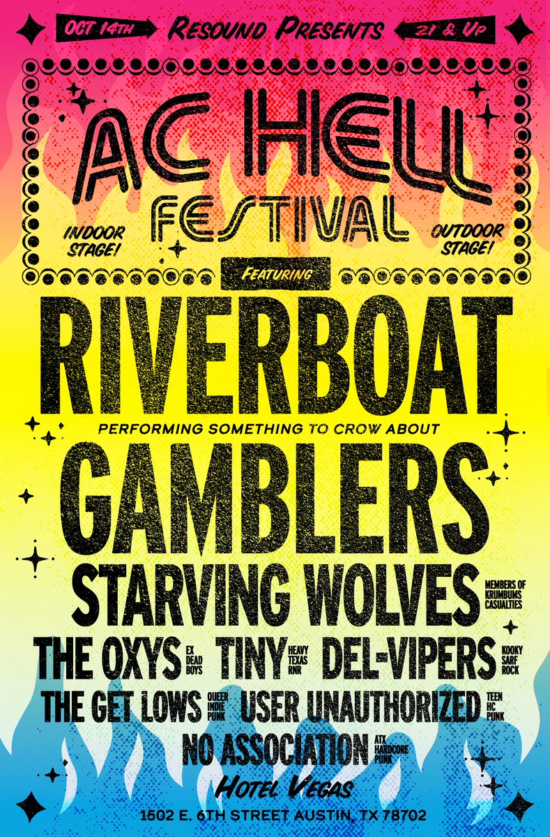 Oct. 14th at <a href="/HotelVegasATX/">HOTEL VEGAS</a>