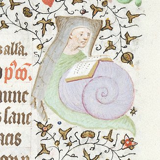 WeirdMedieval's tweet photo. literary snail, france, 15th century https://t.co/SB6am0cIBb