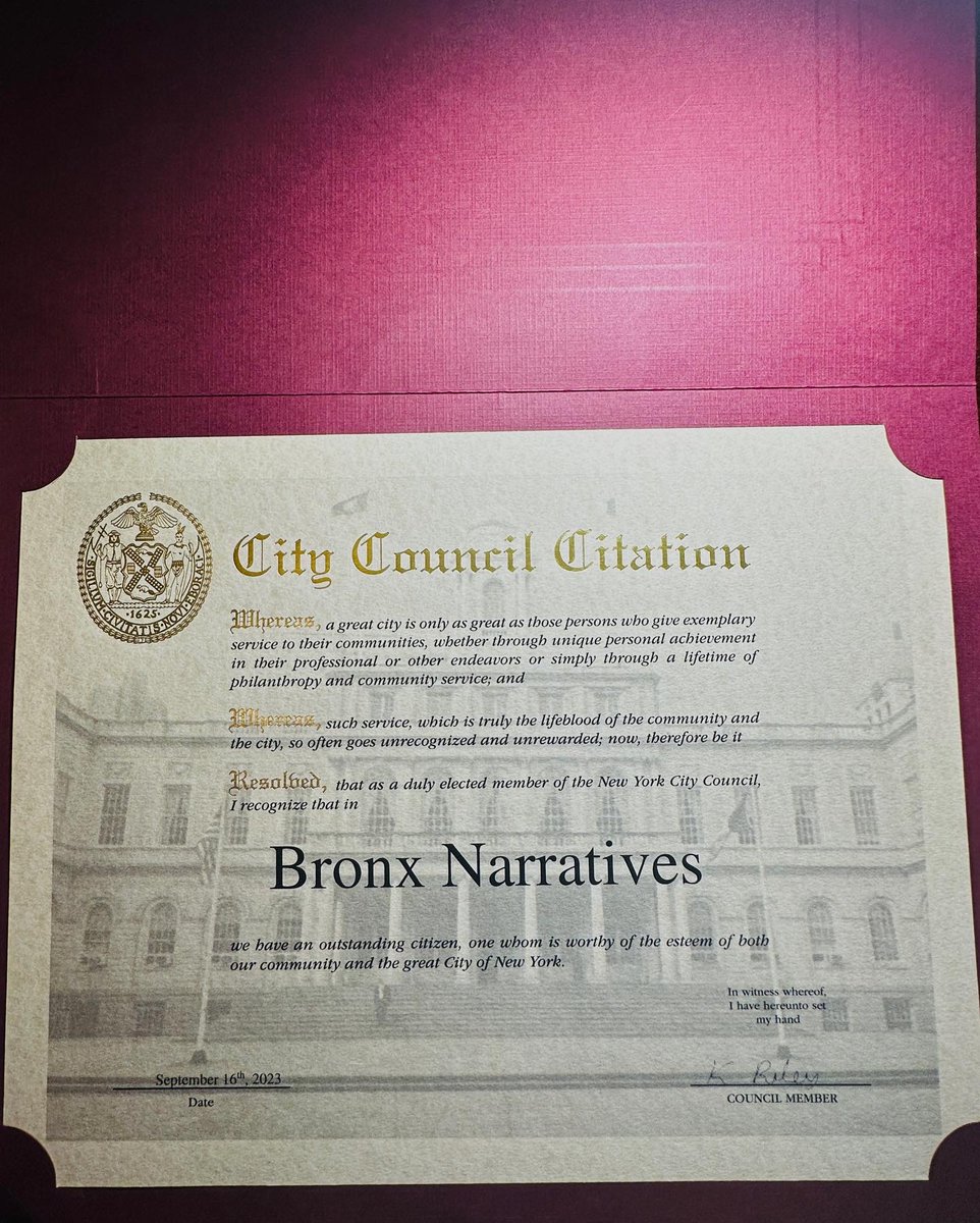 We're honored to receive this proclamation from Council Member, <a href="/CMKevinCRiley/">Council Member Kevin C. Riley</a>. 🤲🏆