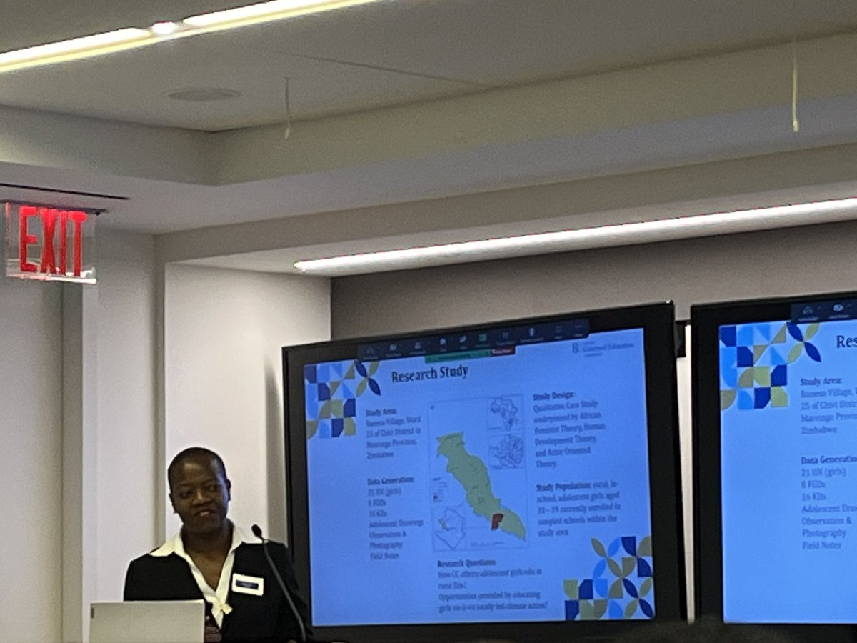 RebeccaWinthrop's tweet photo. Climate change is not gender neutral. Girls/Women 14 times more likely to die in disasters. @EllenChigwanda led pioneering work in 2016 @BrookingsGlobal linking girls Ed and climate change. 

Lots ideas at 
@Pop_Council @BrookingsGlobal event. 

Day 2 UNGA learnings https://t.co/CtfnBYeGgX