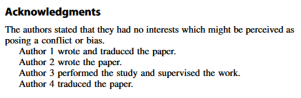 I'm doing some work that involvements looking at the acknowledgements statements of published papers. (Long story.) 

This is one of my favourites so far.
