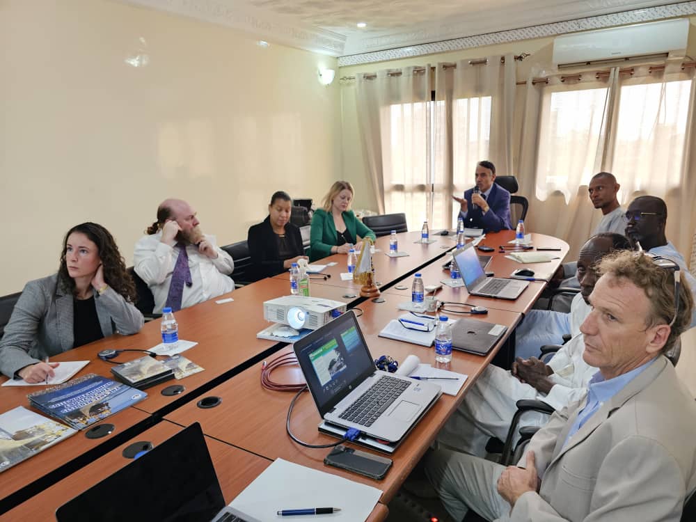 Visite le 15 septembre 2023 d'une délégation du Millenium Challenge Corporation à la CSRP pour discuter des possibilités de collaboration autour d'un projet sur l'économie bleue.