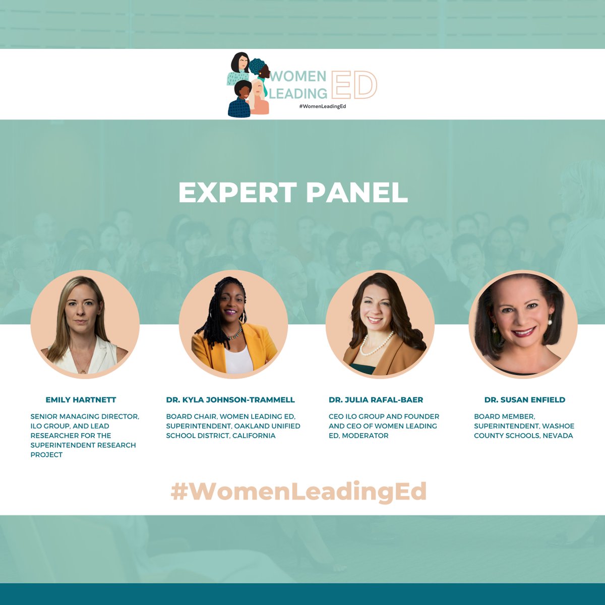 Women Leading Ed (@womenleadinged) on Twitter photo JOIN US! Tuesday Sept 26 at 1pm ET for a LIVE briefing on the latest release of The Superintendent Research Project - featuring #WomenLeadingEd founder <a href="/juliarafalbaer/">Julia Rafal-Baer</a>, WLE board chair <a href="/SupKylaOUSD/">Kyla Trammell</a>, and WLE board member <a href="/SuptEnfield/">Dr. Susan Enfield</a>
Register here:
ilogroup.zoom.us/webinar/regist… JOIN US! Tuesday Sept 26 at 1pm ET for a LIVE briefing on the latest release of The Superintendent Research Project - featuring #WomenLeadingEd founder <a href="/juliarafalbaer/">Julia Rafal-Baer</a>, WLE board chair <a href="/SupKylaOUSD/">Kyla Trammell</a>, and WLE board member <a href="/SuptEnfield/">Dr. Susan Enfield</a>
Register here:
ilogroup.zoom.us/webinar/regist…