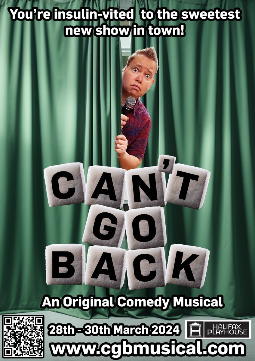 CGBMusical's tweet photo. New poster just dropped! 💉 

A great night out for those whose frankly useless pancreas has haplessly turned gangrenous... https://t.co/dclNgQfsZz