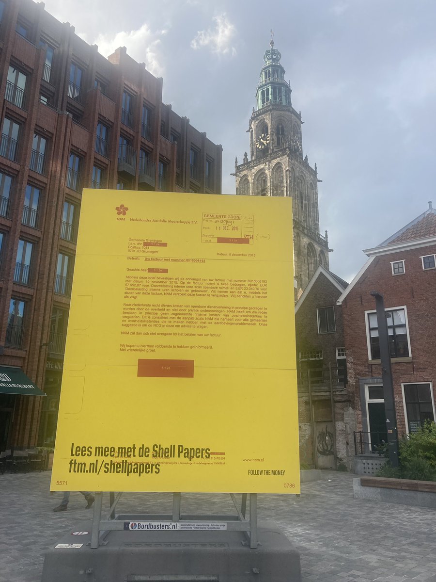 Follow The Money (@FTM_nl) takes 'product placement' to a next level 😉 #groningen #shellpapers