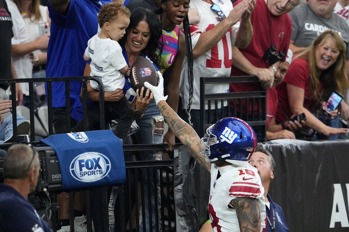 Was able to give that touchdown ball to my son on his birthday! Thank you God for my little boy and all you’ve blessed me with🙏🏽