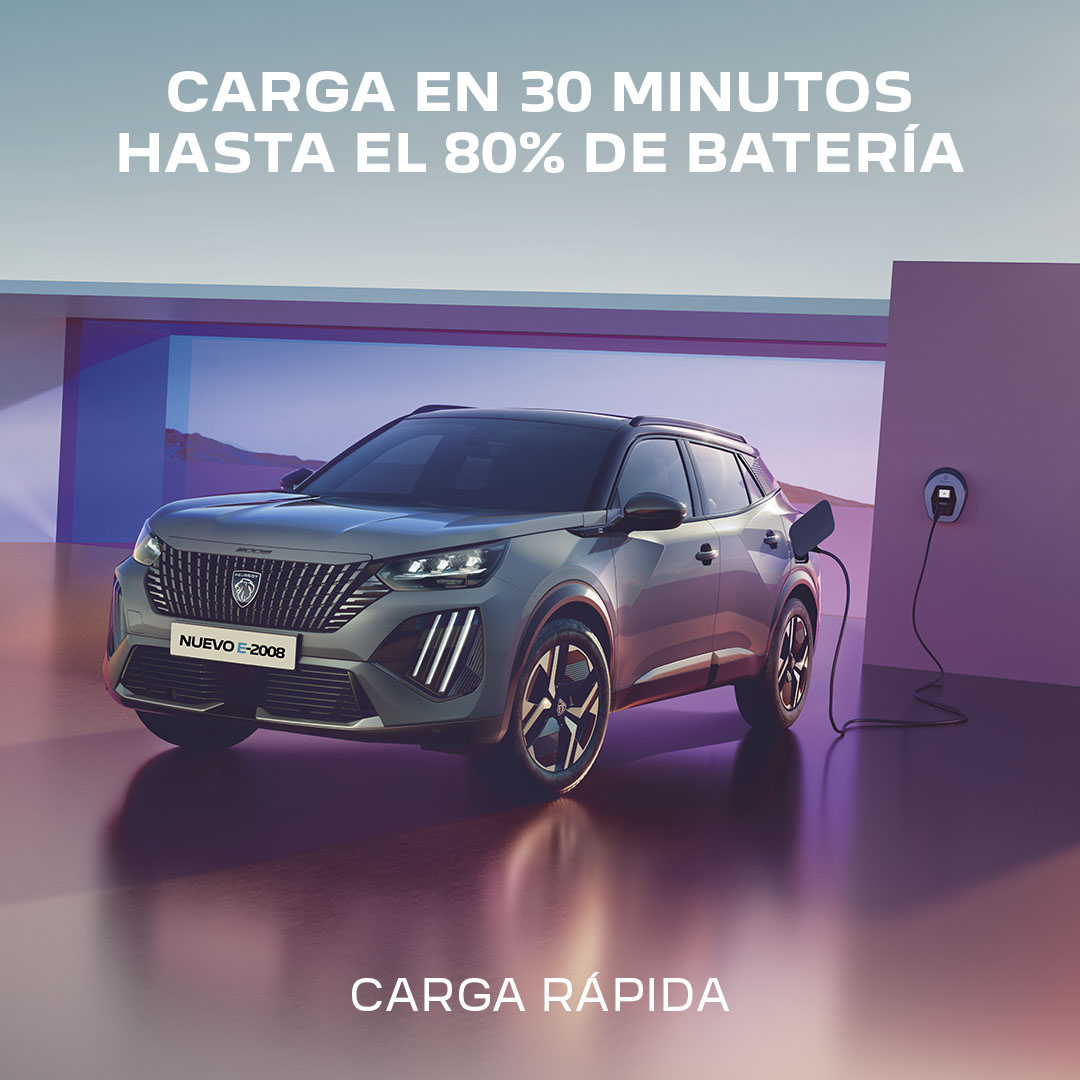 FERTOPEUGEOT's tweet photo. Nuevo Peugeot E-2008 100% Eléctrico. Disfruta de hasta 406 km de autonomía eléctrica (WLTP) y carga en 30 minutos hasta el 80% de la batería. Descúbrelo. #nuevo2008e #fertopeugeot https://t.co/h0KEAmvuGy